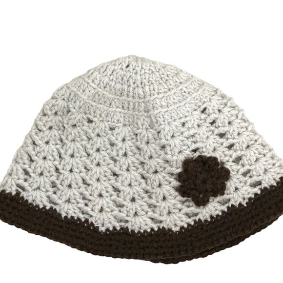 Brand New Handmade Crochet Bucket Hat with a Beautiful Flower on the side - Picture 4 of 5